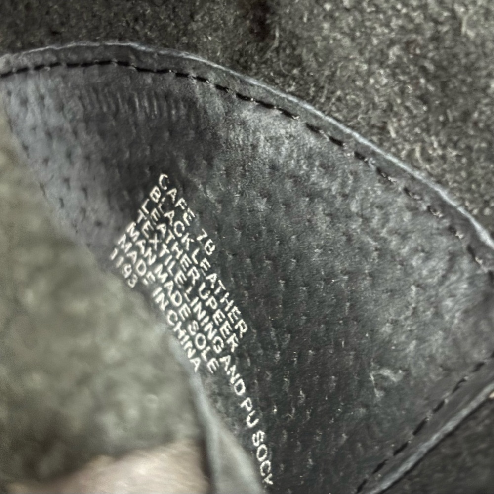 Steve Madden Leather Cafe Western Black Ankle Boots - Picture 5 of 6